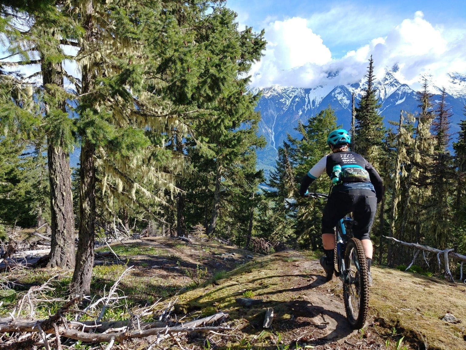 Marissa riding in Pemberton BC