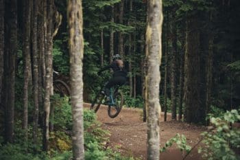 MTB Bike Park Skills Coaching - Gallery Image 2 Female Coach Lizzie Darke riding the Whistler Bike park